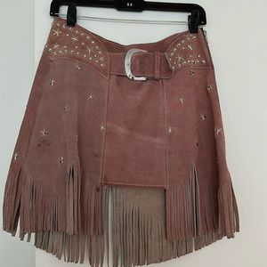 Understated leather skirt sz small